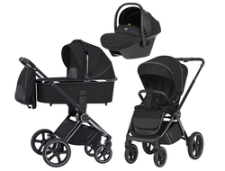 Коляска 3в1 Carrello Ultimo 2024 Sable Black CHROME (Nova)