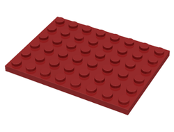 Plate 6 x 8, Dark Red (3036 / 6028115)