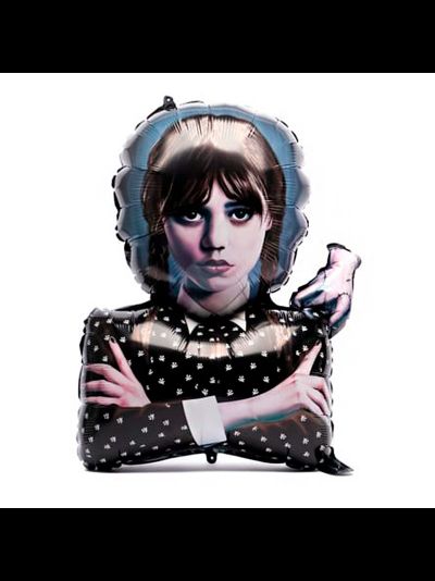 Шар фольгированный с гелием "Венсдэй"