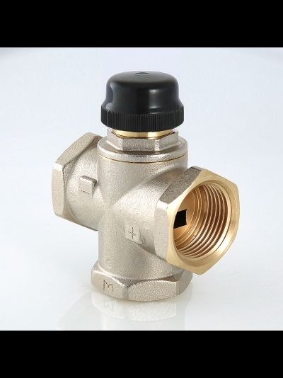 Трехходовой термостатический смесительный клапан Valtec VT.MR01 VT.MR02 VT.MR03 для теплого пола
