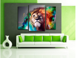 Модульная картина "Король джунглей"