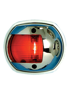 Бортовой огонь Sphera Design Compact 12 красный 112,5° 12В 10Вт для судов до 12м в корпусе из нержавеющей стали AISI316, Osculati 11.406.01