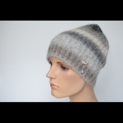 Шапка Vizio 1122 CYO серо -  бежевая Италия