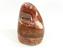 Агат "огненный", полировка стоячая, Бразилия (76*52*47 мм, 294 г) №35433