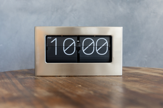 flip clock steel