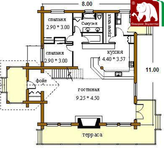 Проект 3-31, 176 кв.м., 8*11