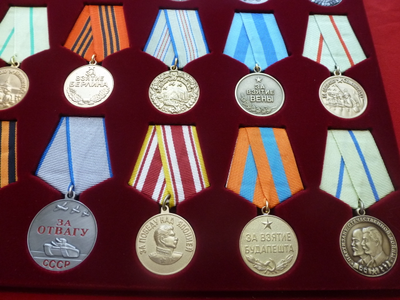 "Медали СССР в планшете" 1-я часть. Муляжи высокого качества!