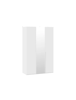 Шкаф для одежды (580) с 2 глухими и 1 зеркальной дверями «Порто» - СМ-393.07.112