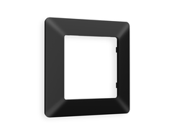 Рамка 1-ая Черный матовый, коллекция LINE - Ambrella Volt - ALFA