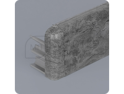 Плинтус из дюрополимера Comfort Classic 80 Лофт серый с наружным углом