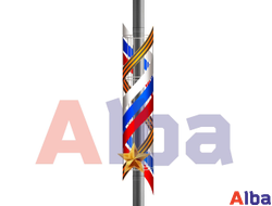 Консоль из поликарбоната 3Д Флаг России