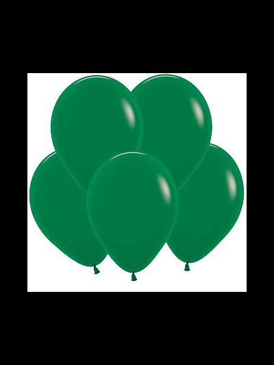 Воздушный шар с гелием &quot;Темно-зеленый пастель&quot; 30 см