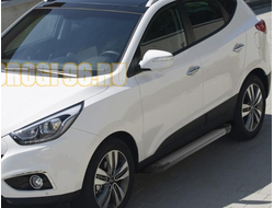 Пороги на Hyundai IX-35 (2010-2015) Start Black
