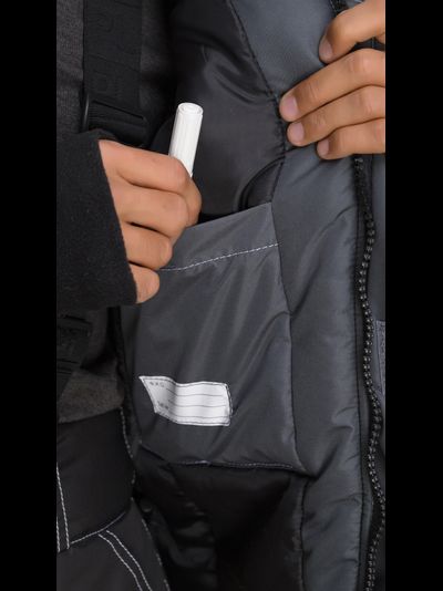 Куртка ГОРОД-ЗИМА, цв. серый/светло-серый/чёрный