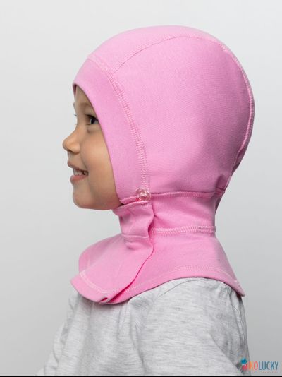 Шапка-шлем 24301-01 95%хлопок 5%лайкра, ярко-розовый 46-48