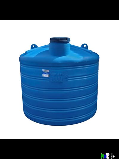 Емкость 5000 литров синяя вертикальная