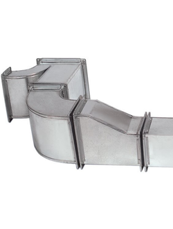 Прямоугольные воздуховоды из оцинкованной стали с шиной R20, R30