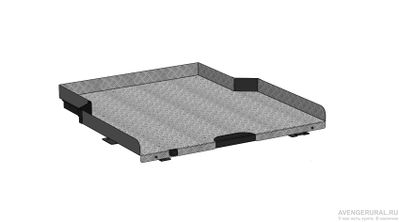 Платформа грузовая выкатная усиленная MITSUBISHI L200 (2015) / FIAT FULLBACK (2016) ПОД ПЛАСТИКОВЫЙ ВКЛАДЫШ , НЕ ПОДХОДИТ НА АВТО С СИТЕМОЙ ADBLU, АВС-Дизайн