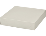 Коробка для печенья/зефира/пирогов/конфет/пончиков белая, 285*285*60мм