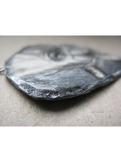 Сказочное колье &quot;Око Единорога&quot; - крупное фэнтези-украшение с элементами викторианского стиля