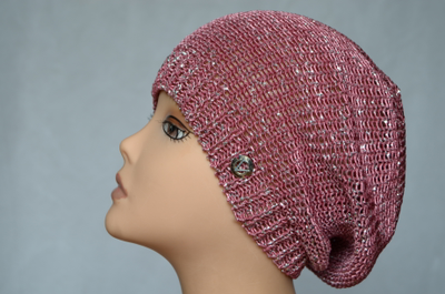 Сиреневый летний берет сетка женский Италия Vizio SA 10