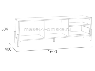 Тумба ТВА Нуар - 011.35