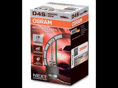 Ксеноновая лампа D4S OSRAM 66440XNL Night Breaker Laser Xenarc (+200%), 1шт