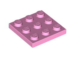 Plate 3 x 3, Bright Pink (11212 / 6036785 / 6174457)