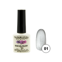 Гель-лак FOR YOU Cat's eye CRYSTAL № 01