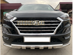Защита переднего бампера G d53/53 для Hyundai Tucson (2018-2021)