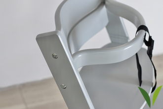 Растущий стул для детей VROST из бука, серый цвет