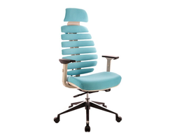 Кресло ERGO GREY ТКАНЬ БИРЮЗОВЫЙ