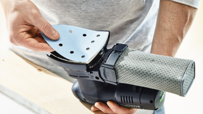 Аккумуляторная дельтавидная шлифовальная машинка DTSC 400 Li 3,1 I-Set