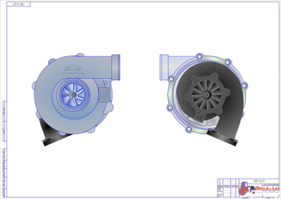 Турбокомпрессор для ЯМЗ-236 БЕ2 - ТКР 9-07