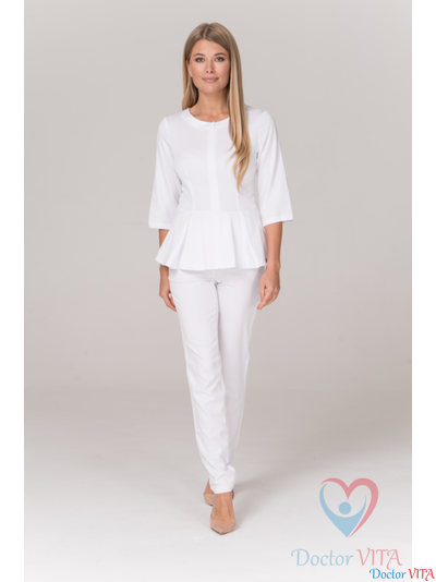 Жакет медицинский Dr.Super "Kelly" белый
