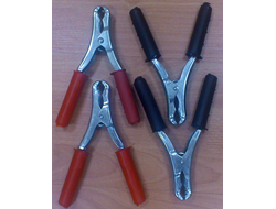 Крокодил- зажим  для проводов прикуривателя   (4 шт.)