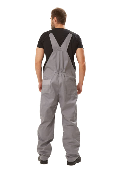 Костюм "РОЛЬФ" куртка/полукомбинезон, цвет: СЕРЫЙ/СВ.СЕРЫЙ, ткань: Твил-210