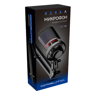 Микрофон проводной конденсаторный на стойке OT-PCS08A RGB