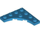 Plate, Modified 4 x 4 with 3 x 3 Curved Cutout, Dark Azure (35044 / 6327683)