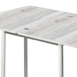 Дуэт 4 Стол обеденный 600*800 раскладной дуб канадский/белый муар 3.1