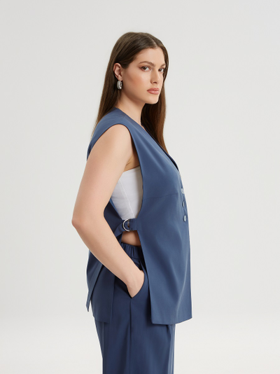 Жилет индиго