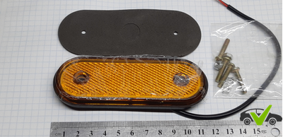 Боковые габариты оранжевые светодиодные 12V 20SMD
