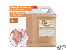 Жидкое хозяйственное мыло "Soapy" 5 кг Clean&Green