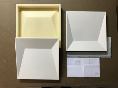 Гипсовая 3D панель "ПО-2" (фото с производства)