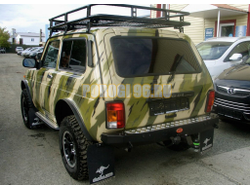 Задний силовой бампер серии Трофи на ВАЗ 2121, 2131 (Lada 4х4) 1977- (03.105.01)