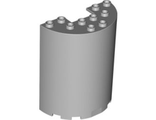 Cylinder Half 3 x 6 x 6 with 1 x 2 Cutout, Light Bluish Gray (87926 / 6108913 / 6248480)