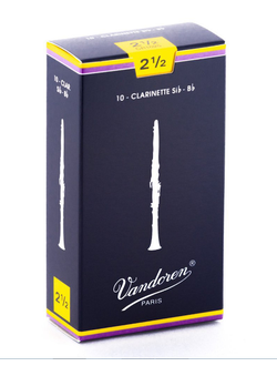 CR1025 Трости для кларнета Bb Традиционные №2,5 (10шт) Vandoren