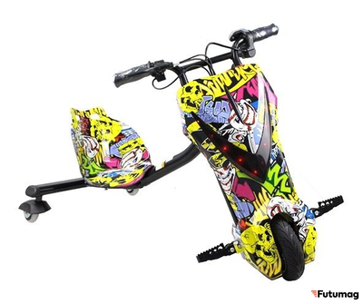 Электрический дрифт карт DRIFT CART MINIPRO T01 Желтый граффити