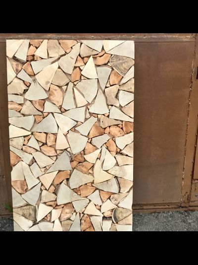 спилы дерева имитация поленницы