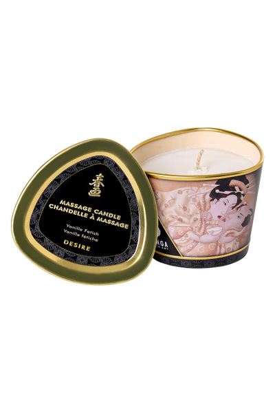 274501 Массажное аромамасло в виде свечи Shunga «Желание. Ванильный фетиш», 170мл